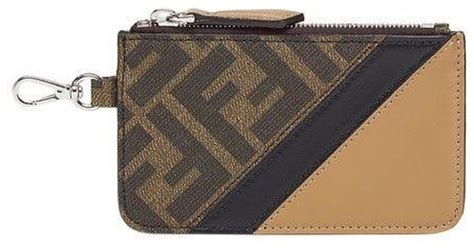 fendi card hilder|Fendi card holder with chain.